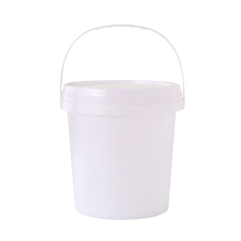Cubo de plástico multifuncional de 6L, cubo de pintura de 1,5 galones, cubo para uso general de plástico con mango redondo y cómodo