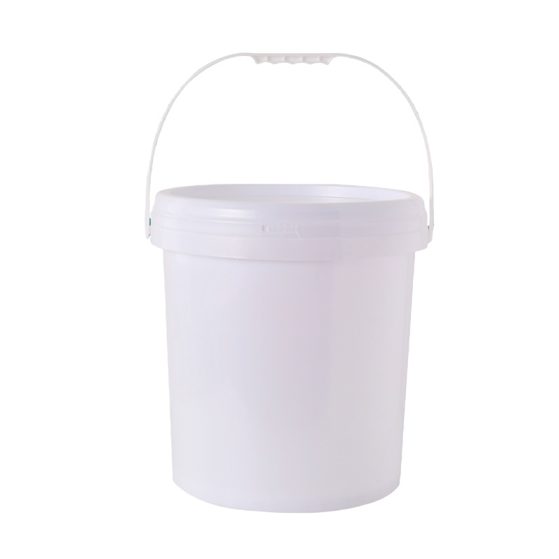 Cubo de plástico de 22L con asa, cubo de almacenamiento, cubo con tapa portátil
