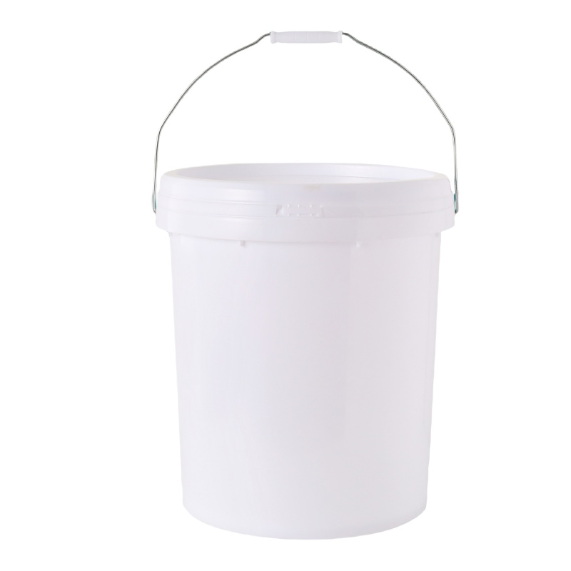 Envase plástico redondo del cubo del cubo 25L del sello de la categoría alimenticia plástica de 6,5 galones