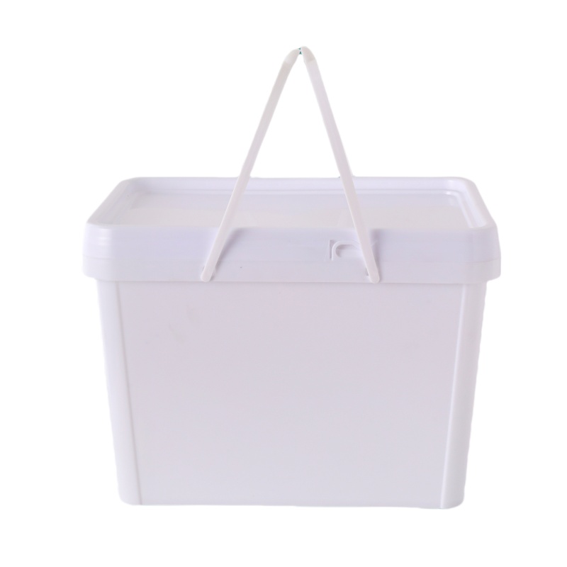 5 Gallon Plastic Square Bucket with Lid and Handle