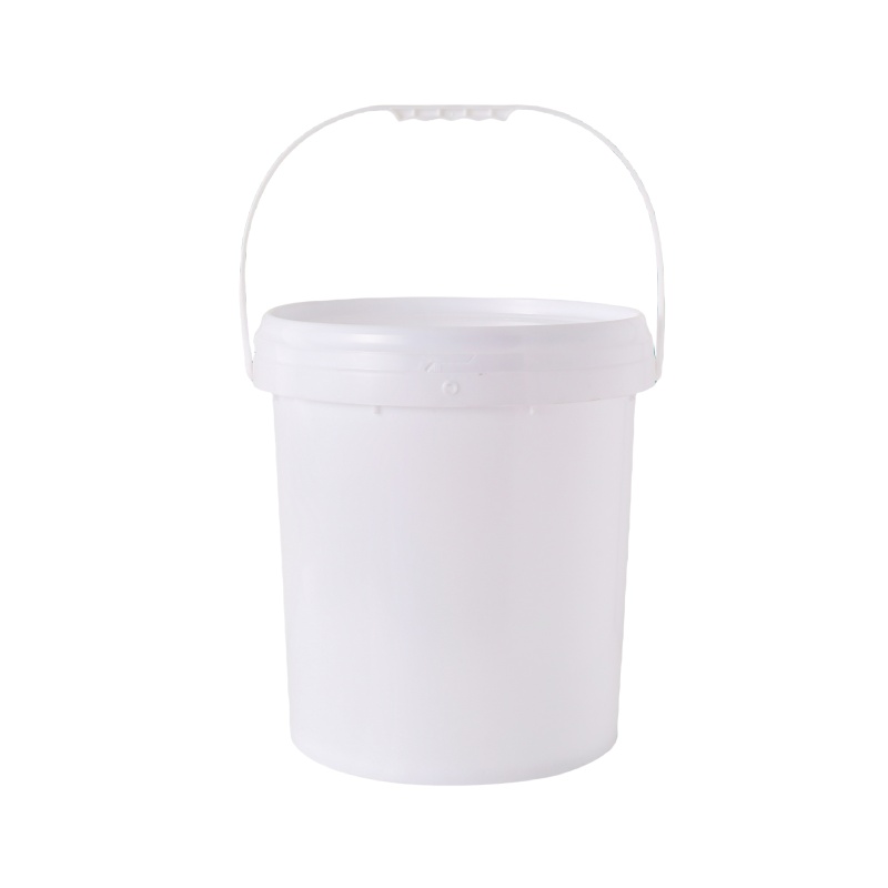 Cubo de plástico de 4 galones de grado alimenticio, cubo de almacenamiento de plástico con tapa
